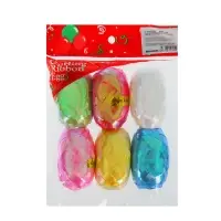 Лента упаковочная перламутровая, для воздушных шаров и подарков, ассорти, набор 6 шт., 0.5 см &times; 10 м