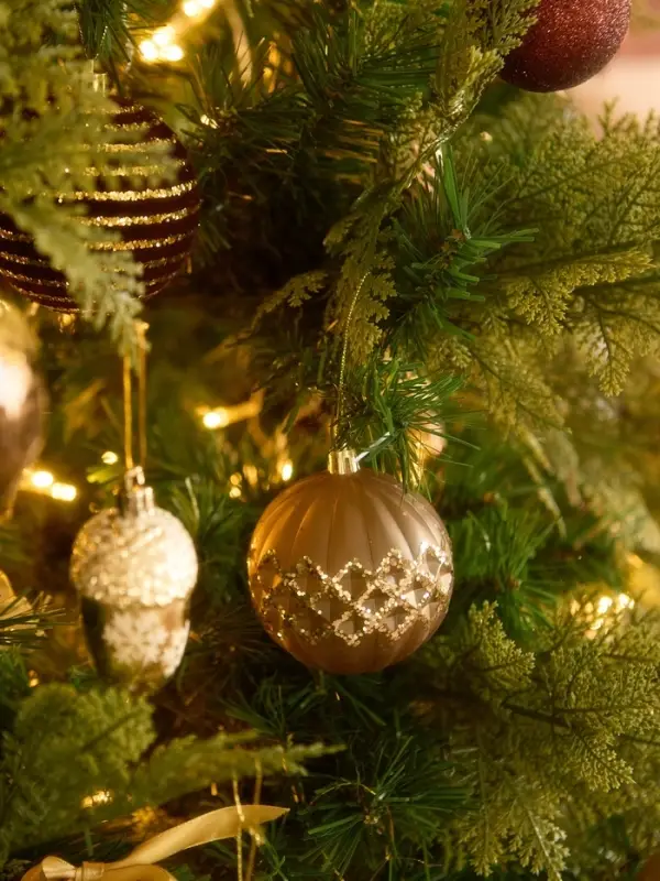 Ёлочные игрушки &laquo;Гэбриэл&raquo;, шары новогодние, d=8 см, 2 шт., сетка, коричневый