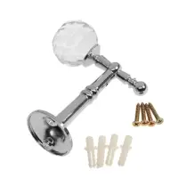 Крючок - держатель для штор на стену CAPPIO KS043, металлический, цвет хром, 2 шт Крючок - держатель для штор на стену CAPPIO KS043, металлический, цвет хром, 2 шт