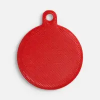 Подвеска Round, 3D-печать, красная