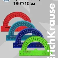 Транспортир 180&deg;, 10 см, ErichKrause Reef, МИКС
