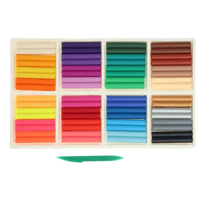 Пластилин мягкий (восковой) &laquo;Луч. Фантазия&raquo;, 32 цвета, 475 г, со стеком, МИКС