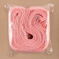 Кружево на сетке, 55 мм, 11&plusmn;1 м, нежно-розовое