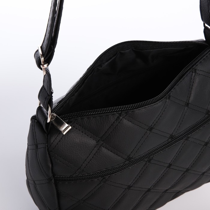 Сумка кросс-боди на молнии, цвет чёрный Сумка кросс-боди на молнии, цвет чёрный