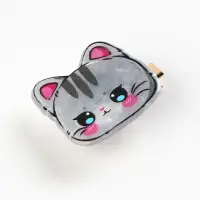 Заколка для волос светящаяся «Котик», 3.4 х 3 см