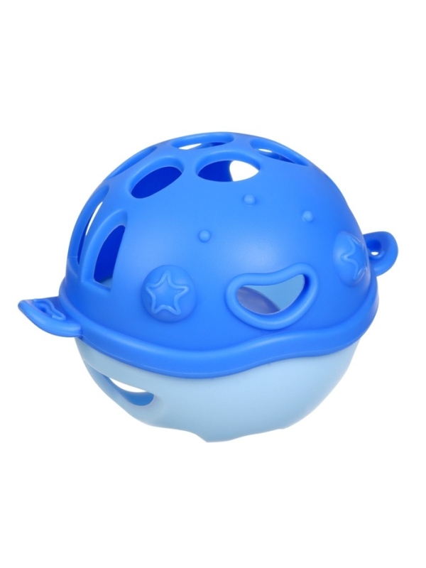 Прорезыватель силиконовый для зубов с погремушкой Крошка Я «Рыбка», в кейсе, синий Прорезыватель силиконовый для зубов с погремушкой Крошка Я «Рыбка», в кейсе, синий