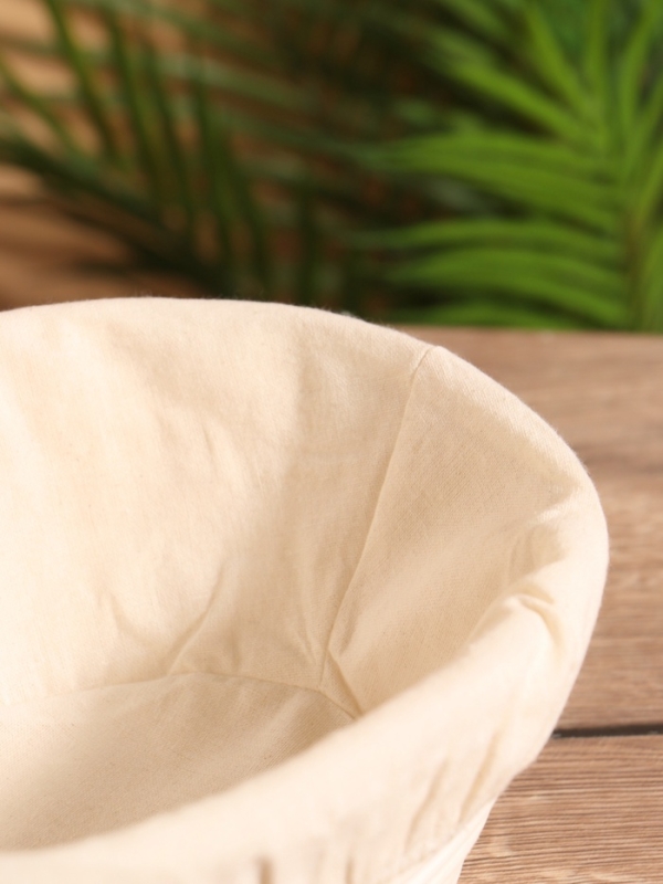 Корзинка с тканевым подкладом, 24х18х9 см, ротанг