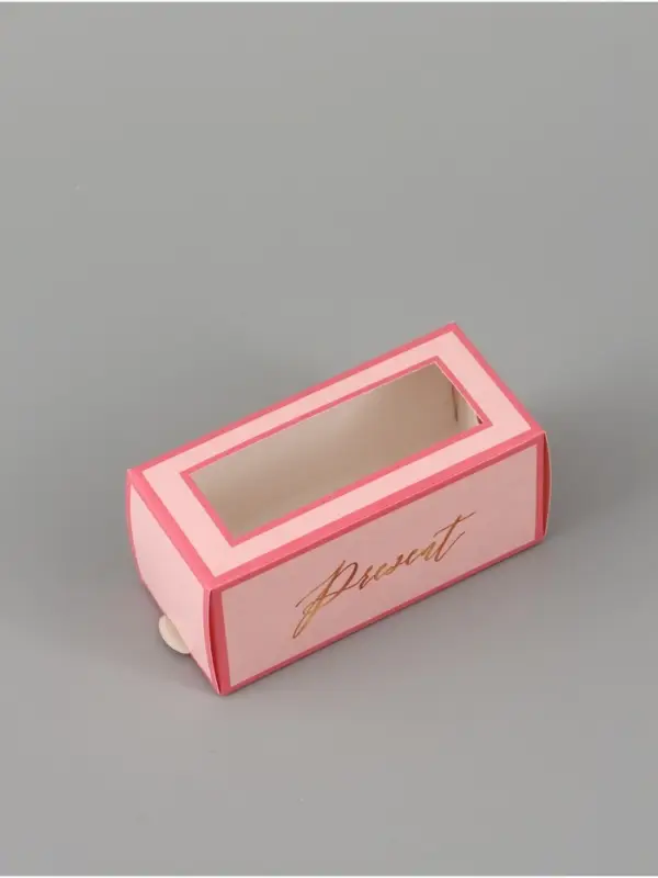 Коробка подарочная с окном &laquo;Подарок&raquo;, 12&times;5.5&times;5.5 см, самосборная