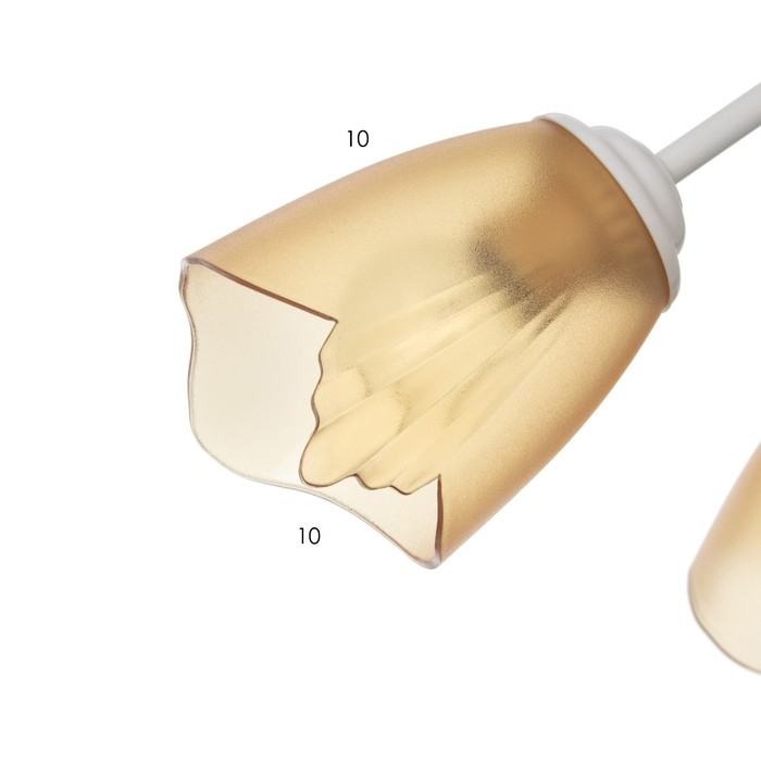 Люстра Оникс 5х15Вт E27 белый-коричневый 52х52х15см BayerLux