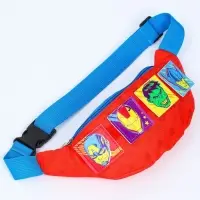 Сумка поясная детская для мальчика, 25&times;6&times;13 см, Мстители