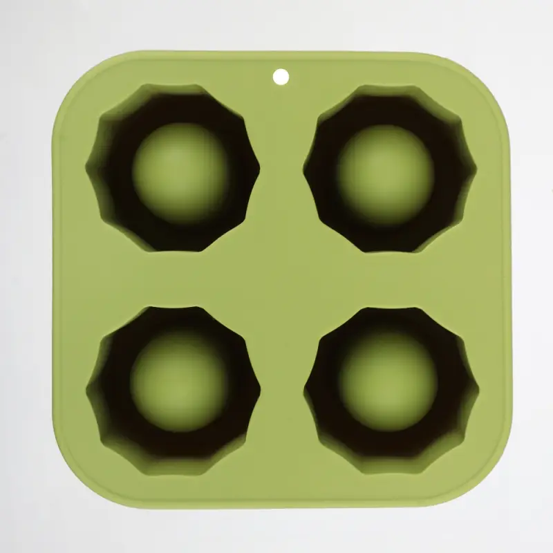 VETTA Форма силиконовая для льда 4 ячейки 12,5х12,5х7см, "Рюмка", 3 цвета