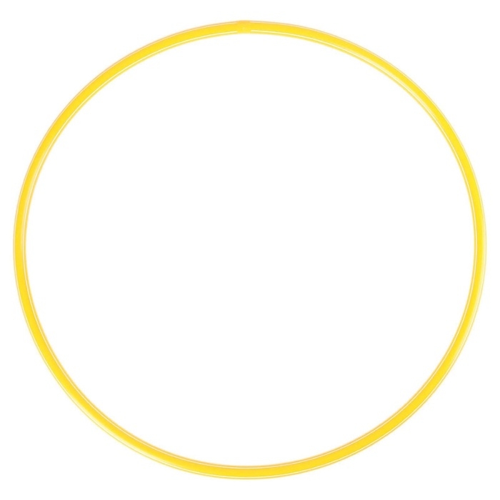 Обруч, диаметр 60 см, цвет жёлтый Обруч, диаметр 60 см, цвет жёлтый