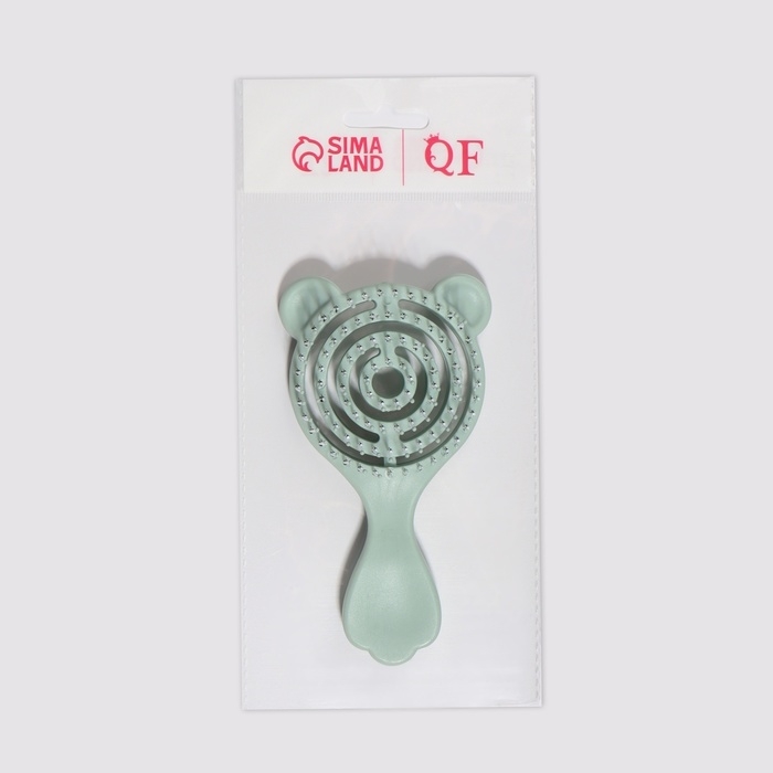 Расчёска массажная, вентилируемая, 13,5 × 7,5 см, цвет зелёный Расчёска массажная, вентилируемая, 13,5 × 7,5 см, цвет зелёный