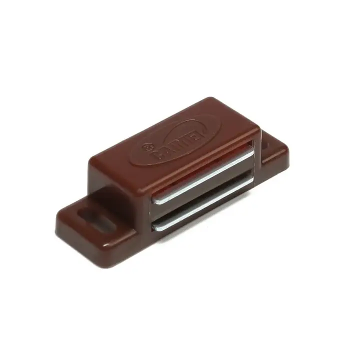 Магнит мебельный M001BR, 41×13, маленький, коричневый
