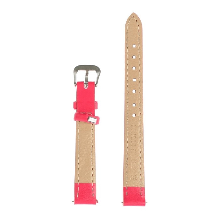 Ремешок для часов Ремешок для часов "Соломон", 12 мм, натуральная кожа, l-20 см, розовый