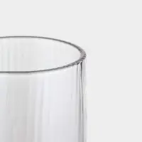 Набор бокалов для шампанского Just for you, 180 мл, 2 шт., 7×24 см, ребристые, стекло, прозрачный Набор бокалов для шампанского Just for you, 180 мл, 2 шт., 7×24 см, ребристые, стекло, прозрачный