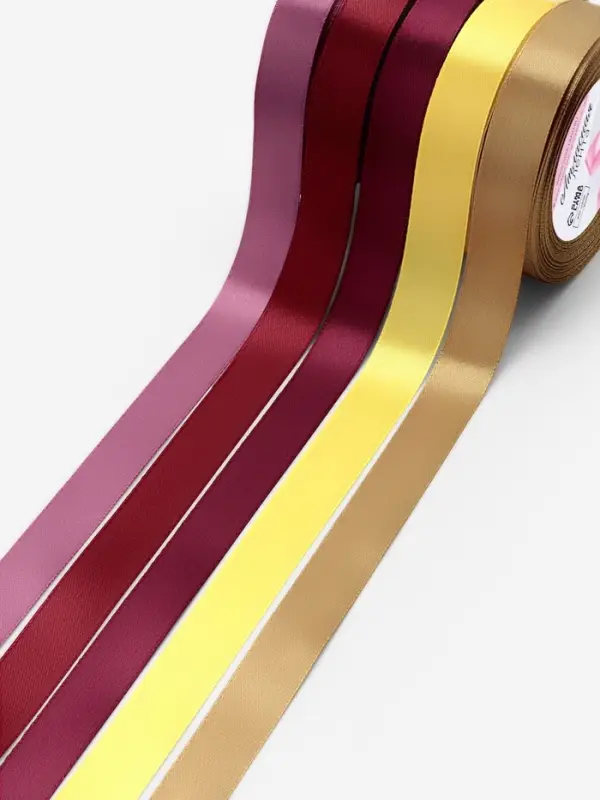 Атласная лента, набор 5 шт. &laquo;Осень&raquo;, 20 мм, 23&plusmn;1 м