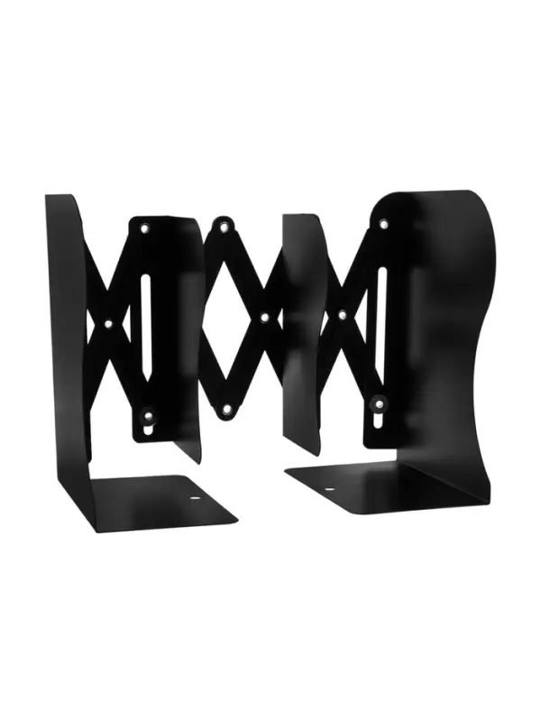 Подставка для книг раздвижная 3 отделения, металл, черная