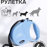 Рулетка DIIL, 4 м, до 20 кг, лента, голубая