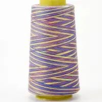 Нитки мультиколор, 2700 м, 40/2 , полиэстер, разноцветные