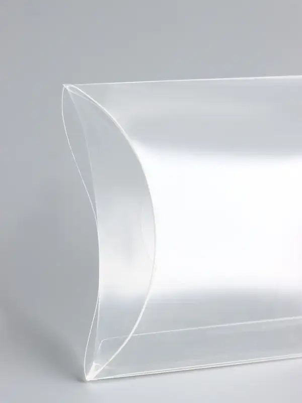 Складная прозрачная коробка из PVC, для упаковки подарков, 9×7×2.5 см