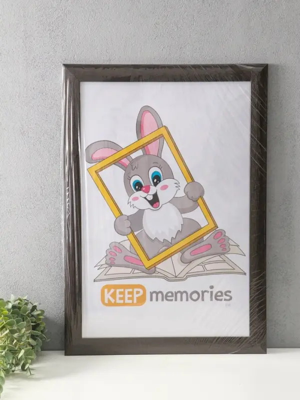 Фоторамка для фото 40х60 см "Luxe Elegance" пластик, коричневый, (пластик экран)