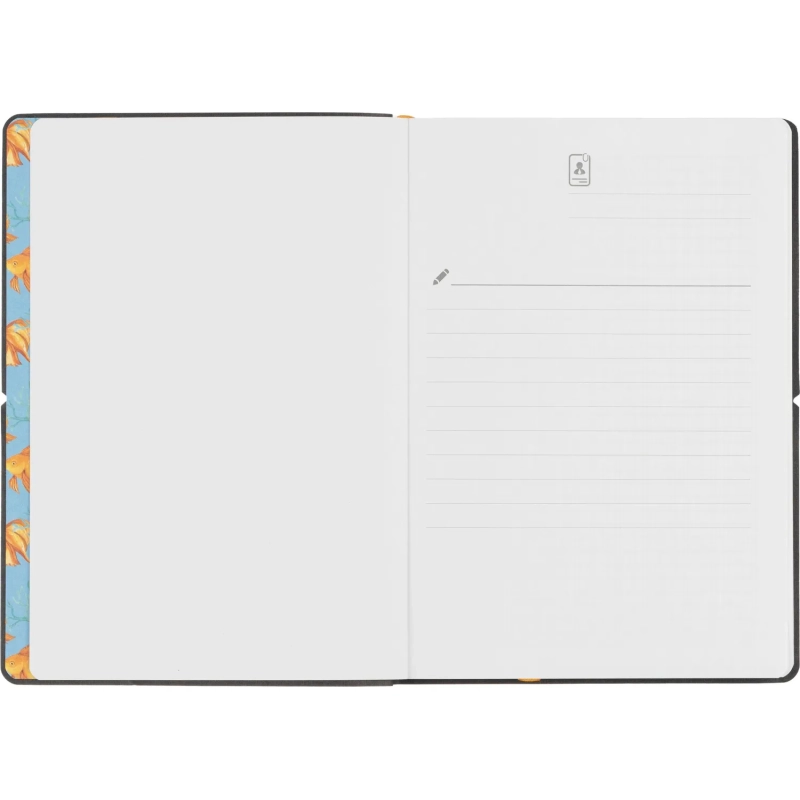 Блокнот А5 128л Attache Морская клетка,мягк.обл.,кожзам с блинт.тиснен 3146