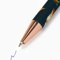 Ручка шариковая, синяя паста, автоматическая, 0.7 мм, пластик, софт-тач &laquo;Дорогому учителю&raquo;