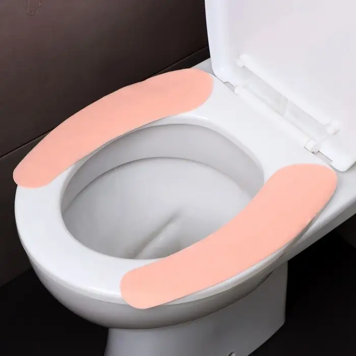 Наклейка на унитаз однотонные, 2 шт (розовая) Наклейка на унитаз однотонные, 2 шт (розовая)