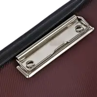 Папка деловая Calligrata &laquo;Люкс&raquo;, искусственная кожа, 360&times;260&times;30 мм, металлический прижим, коричневая