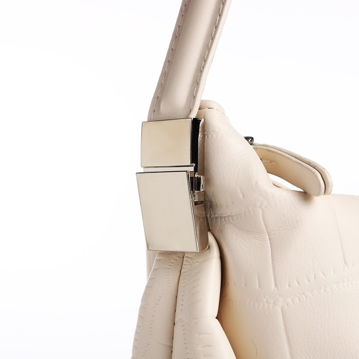 Сумка-багет на молнии, цвет белый Сумка-багет на молнии, цвет белый