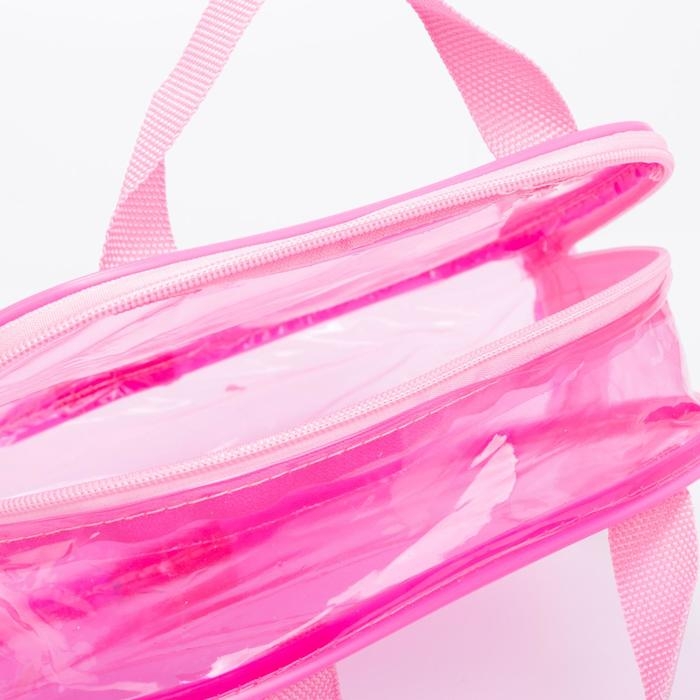 Косметичка на молнии, с ручками, цвет розовый Косметичка на молнии, с ручками, цвет розовый