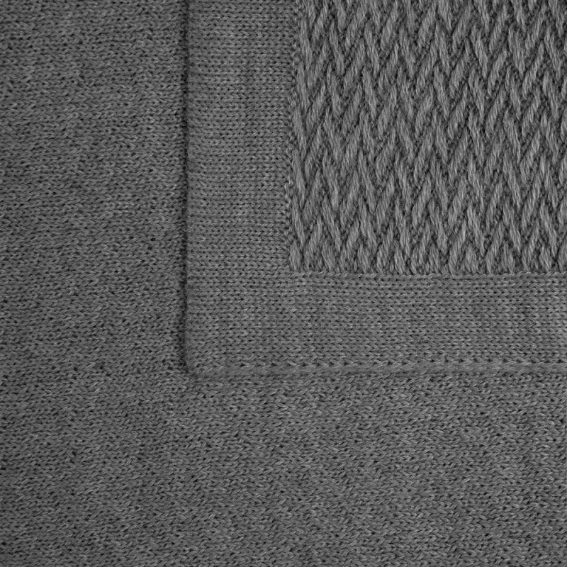 Плед Ornato, серый (кварцевый меланж)