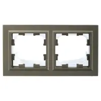 BRITE Рамка 2 поста IP44 РУ-2-БрШ-44 шампань