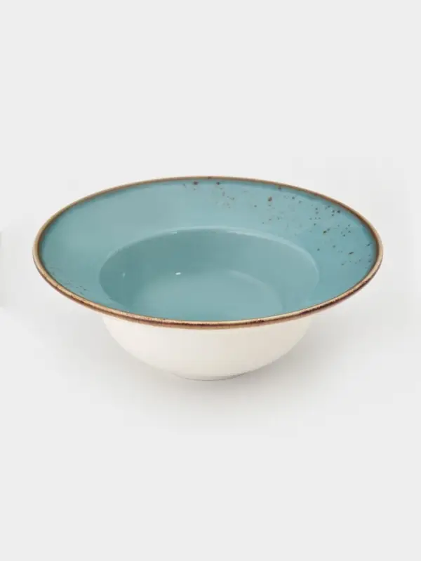 Тарелка для пасты Magistro &laquo;Церера&raquo;, 400 мл, d=19.5 см, фарфор, голубая