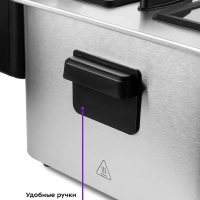 Фритюрница электрическая со съемной чашей КТ-4053 - 2000 Вт