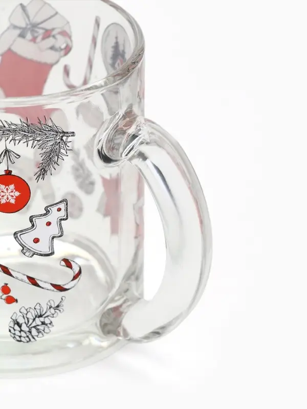 Кружка новогодняя стеклянная &laquo;Новогодний уют&raquo;, 300 мл