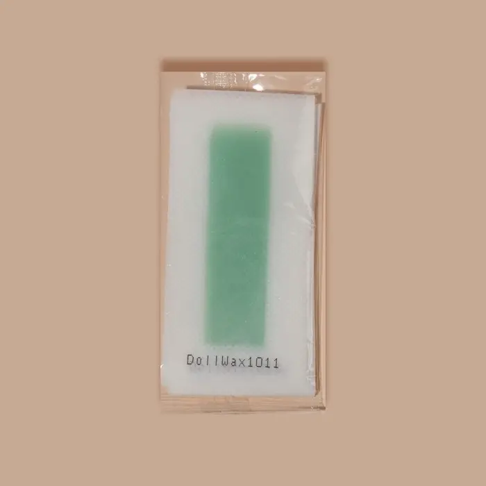 Восковые полоски для депиляции лица, 10&times;5 см, 24 шт., зелёные