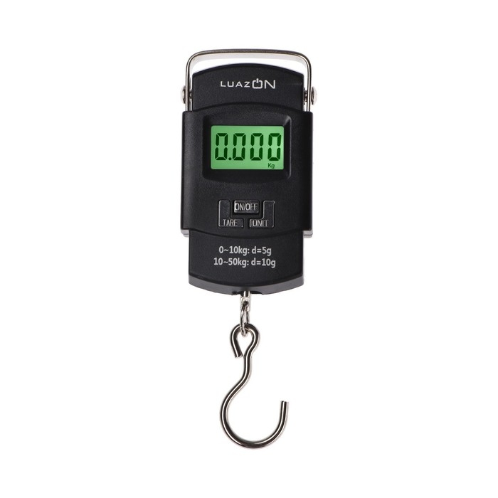 Весы-безмен Luazon LV-505, электронный, до 50 кг, точность до 10 г, подсветка, чёрный Весы-безмен Luazon LV-505, электронный, до 50 кг, точность до 10 г, подсветка, чёрный