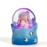Снежный шар с подсветкой &laquo;Малышка&raquo;, d=4.5 см, 3хLR41, 4.5&times;4.5&times;6.5 см, МИКС