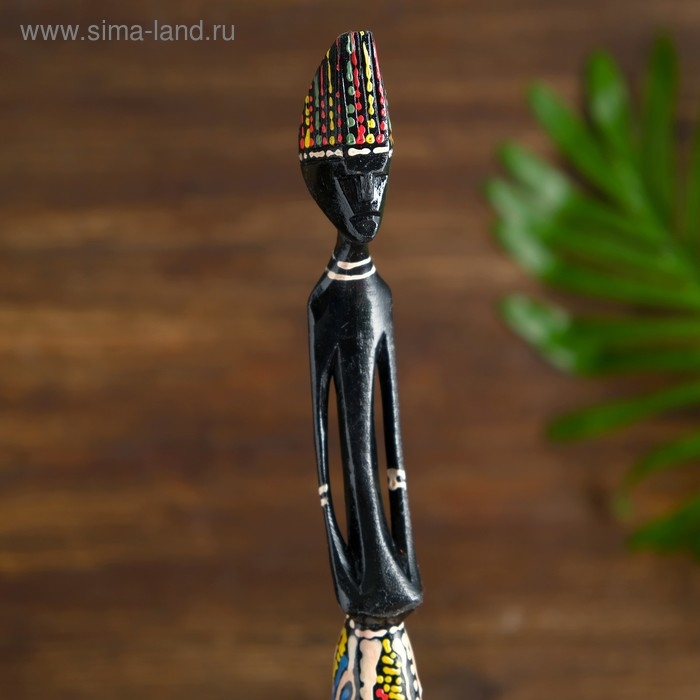 Статуэтки Статуэтки "Семейка аборигенов" дерево (набор 4 штуки) 40,30,25,20 см