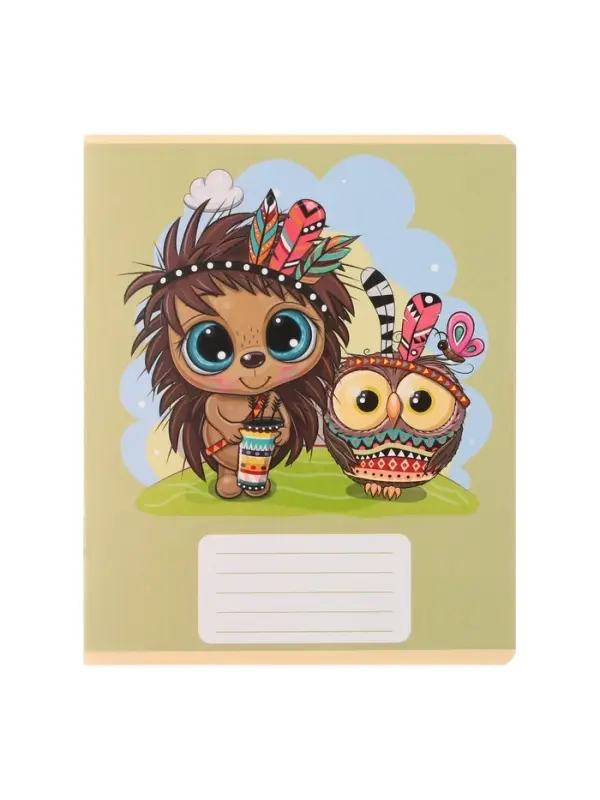 Комплект тетрадей из 10 штук, 12 листов в линию Calligrata "Тигрёнок", обложка мелованный картон, блок офсет, 5 видов по 2 штуки