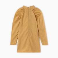 Платье детское MINAKU: Cotton collection цвет горчица, рост 146