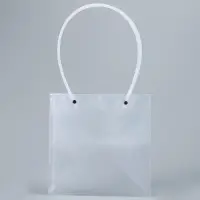 Пакет подарочный с квадратным дном, прозрачный, 20&times;20&times;20 см