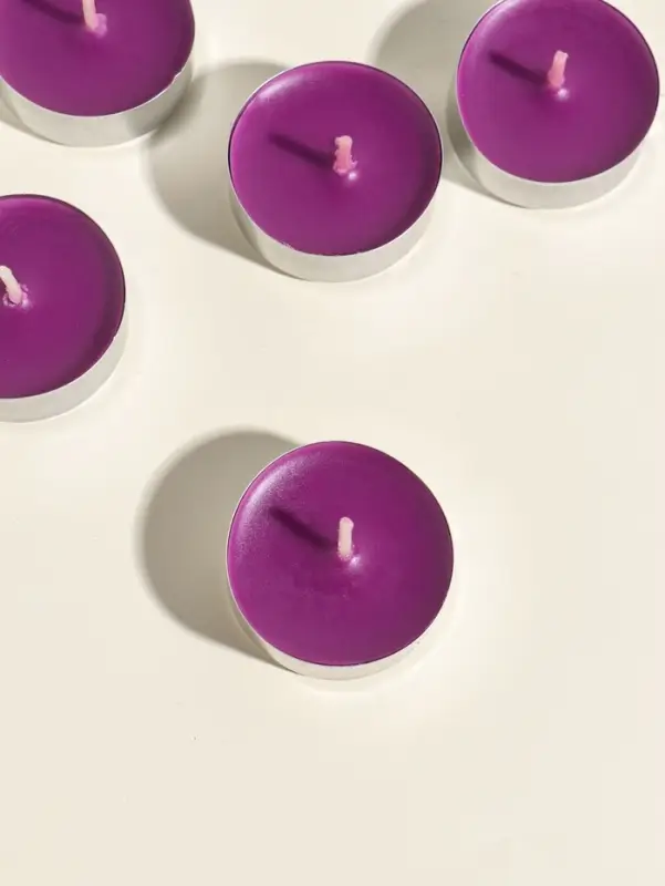 Набор свечей ароматических чайных &laquo;Чёрный чай и слива&raquo;, 9 шт.