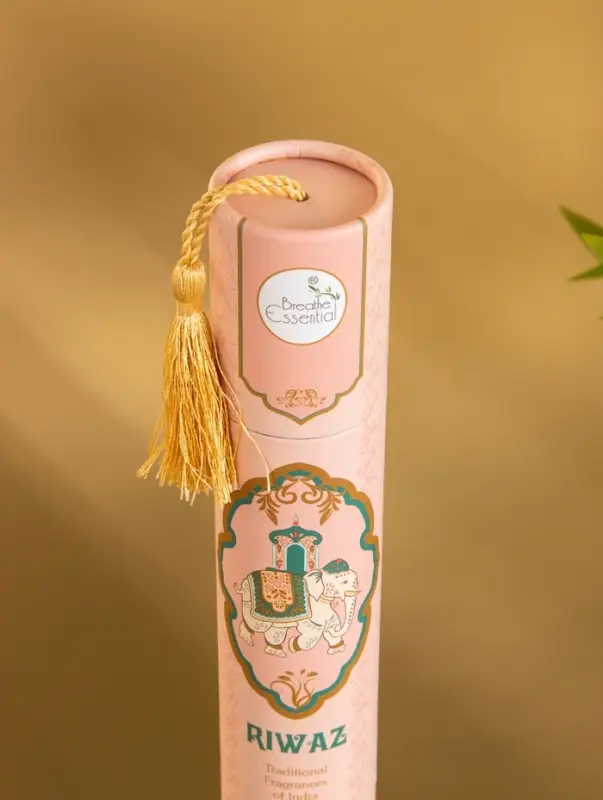 Благовония в тубусе Благовония в тубусе "Роза" 30 штук с деревянной подставкой