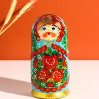 Матрёшка дерево &laquo;Аленка&raquo;, 5-ти кукольная, 18 см, ручная работа, МИКС