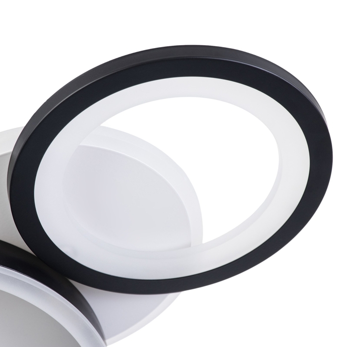 Люстра Люстра "Лилия" 76Вт LED Белый, черный 2700-6400k 50х30х7см