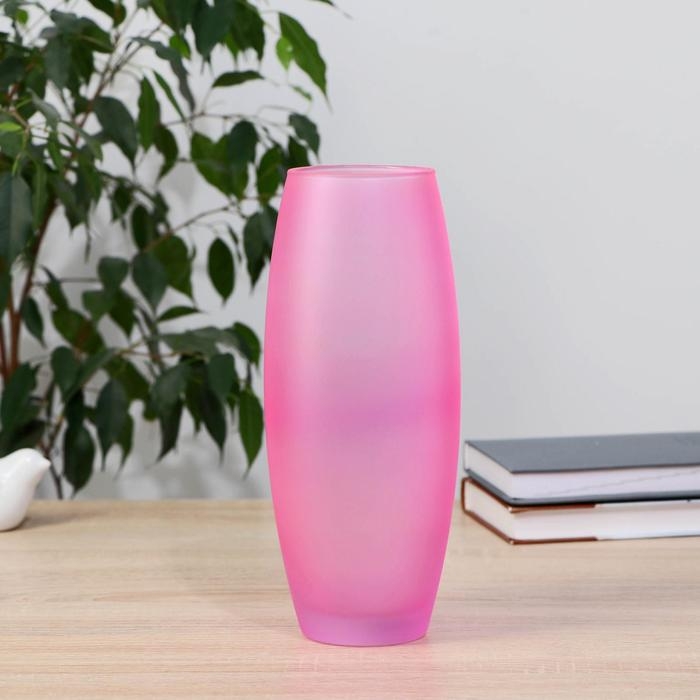 Ваза  Ваза "Розовая " матовая d-8см, 10,5х26см