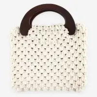 Ручки для сумки (2шт цена за пару) дерево 10*18см корич без прорези АУ